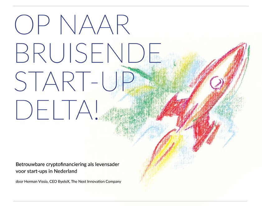 Dutch eBook about crypto financing for start-ups in the Netherlands